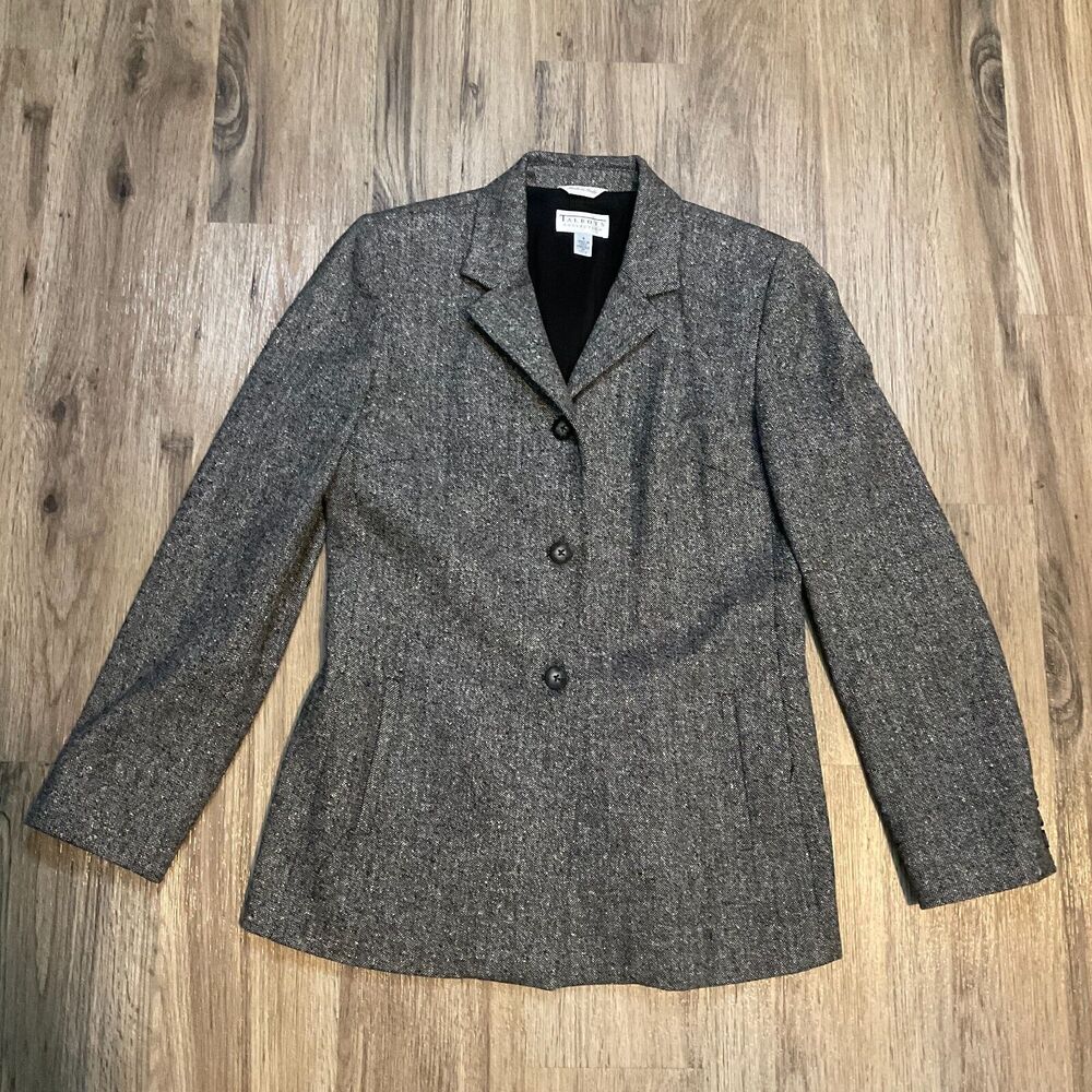 Talbots Collection Wool Cashmere Blazer Suit Jacket Womens‎ Size 4 Made in Italy